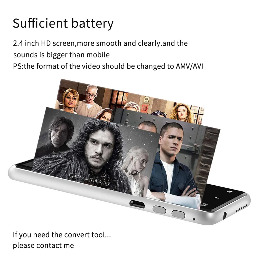 Bluetooth Hifi MP3 MP4 плейер Волкман устройство записи без потерь ручка FM радио MP3/WMA/WAV/AVI/JPG/BMP/TXT AMV AVI Многофункциональный и 8 Гб