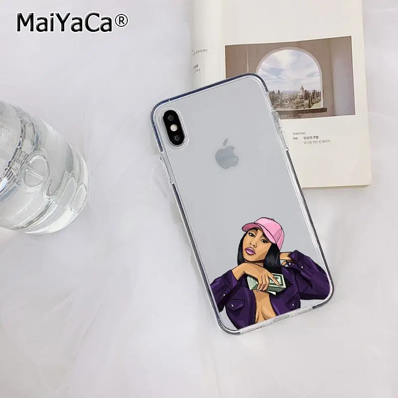 MaiYaCa Розовый сделать деньги не друзья каш черная голова девушка чехол для телефона для Apple iphone 11 pro 8 7 66S Plus X XS MAX 5S SE XR - Цвет: A3