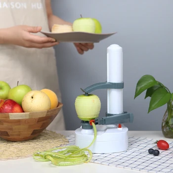 

Multifunction Automatic Electric Potato Peeler Auto Rotating Fruit and Vegetable Cutter Apple Paring Machine Kitchen Accessories