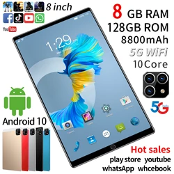Tablette PC P40 de 8 pouces, avec RAM de 8 go et ROM de 256 go, double SIM, wi fi, Bluetooth, classe en ligne, gps, type c, android 9.1, nouvelle collection, livraison gratuite 