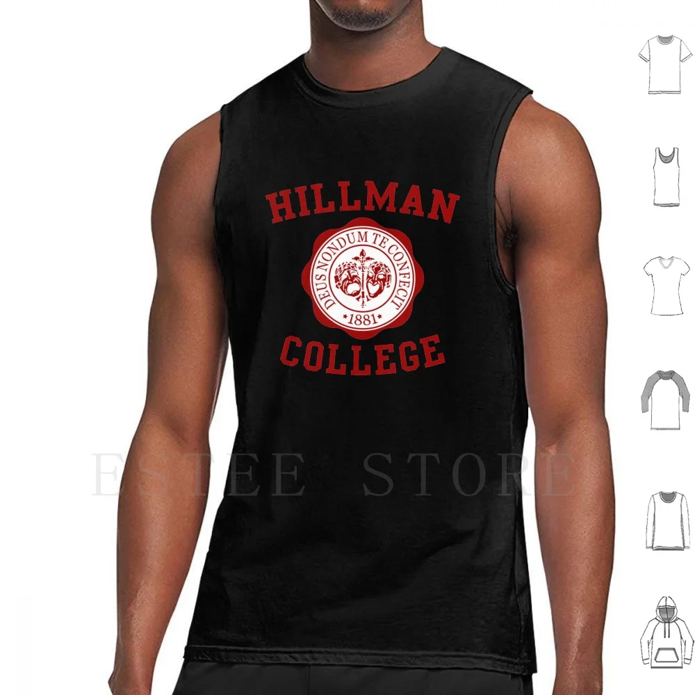 Hillman College Canotte Gilet Cotton Hillman Cosby A Different World Kanye West Jay Z Black Lives Matter Fresh Prince Black