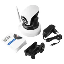 720P HD Smart Wifi Wireless IP Camera Pet Baby Monitor Two Way Audio IR Night Vision Alarm IP Camera with 90' View Angle EU Plug