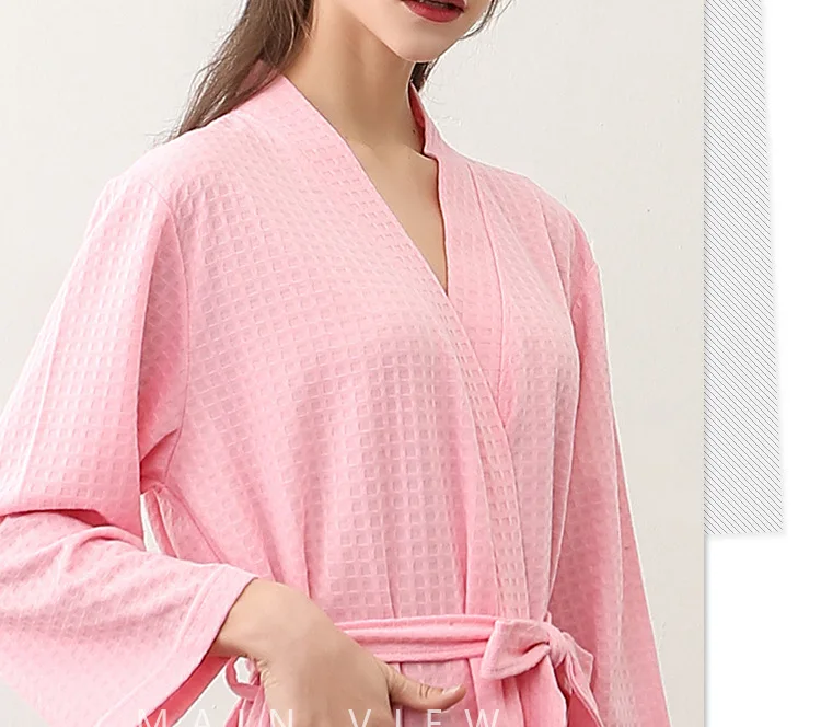 men satin pajamas Men Couples Casual Kimono Bathrobe Autumn Cotton Long Robe Waffle Sleepwear Plus Size XXXL Nightgown Male Loose Home Wear Lovers pink silk pajamas