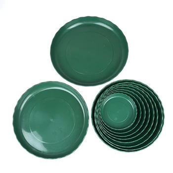 

1PCS/5PCS Round Small Medium Large Plastic green Plant Pot Saucer Water Tray Base