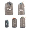 1pc Laundry Outdoor Bag Ultralight Mesh Stuff Sack Camping Sports Drawstring Storage Bag Hiking Tools Climbing Drawstring bolsa ► Photo 2/6