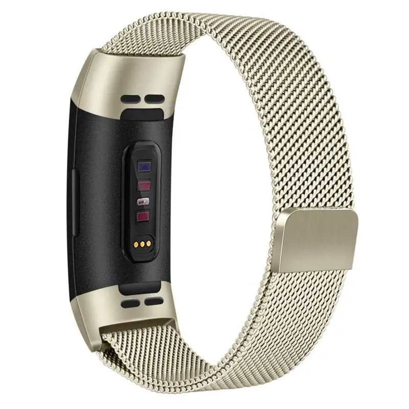 9 цветов для Fitbit charge 3 фитнес-браслет магнитный с миланским плетением браслет из нержавеющей стали сменные полосы для charge3 ремешок