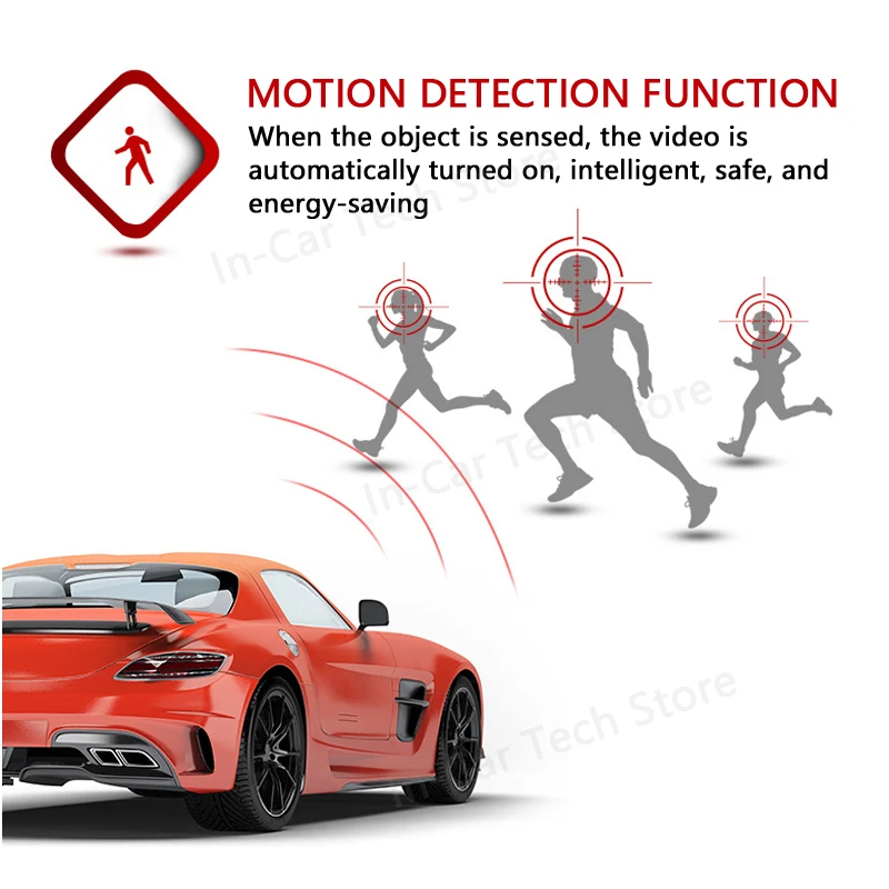 4.3- Inch Dash CAM Dual - Lens 1080P Rearview Mirror Dash CAM 7