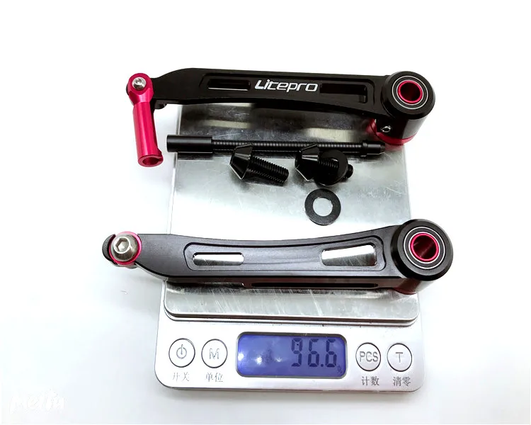 Litepro Folding Bike V Brake Caliper 110mm Long Arm Brake Extension Adapter Ultralight Hollow Black Red Silver Bicycle Parts