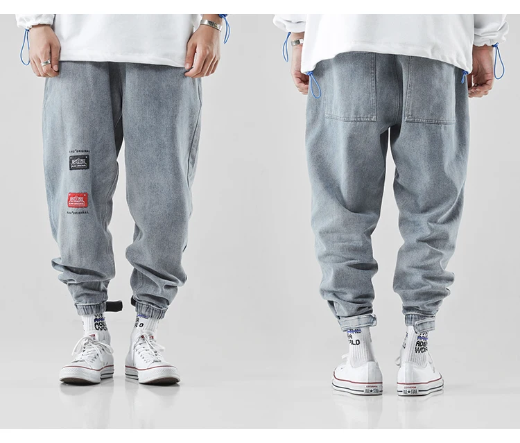 Мешковатые джинсы в стиле хип-хоп, штаны-шаровары для мужчин s Pantalon Homme Jean Herren Harajuku Denim, мужская синяя одежда Modis, уличная одежда