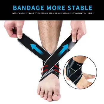 Sml Xl Polyester Elastische Nylon Sport Ankle Brace Protector Compressie Enkelsteun Mouwen Outdoor Sport Veiligheid Sml Xl Polyester Elastische Nylon Sport Ankle Brace Protector Compressie Enkelsteun Mouwen Outdoor Sport Veiligheid