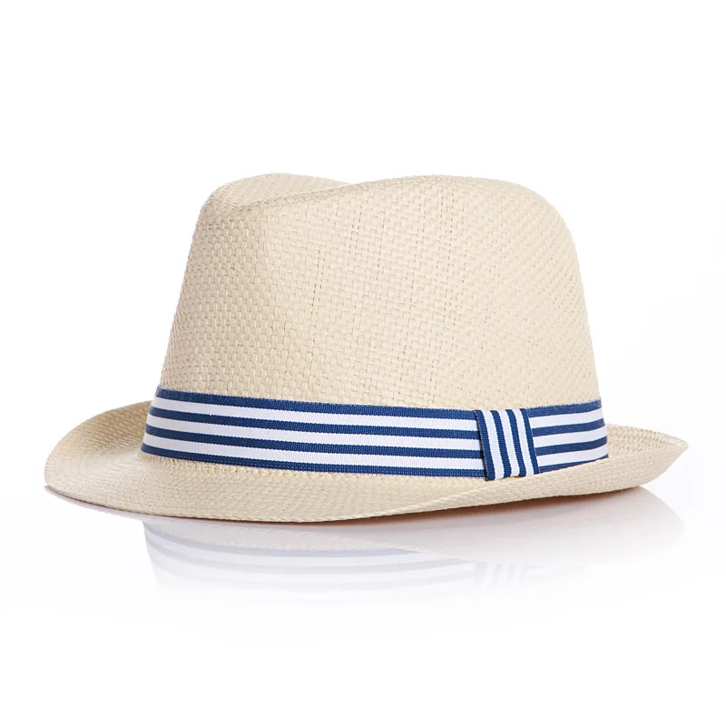 

Summer Style Children Bowler Hat Baby Simple Pastoral Style Simple European Straw Hat Men And Women Children Cool Sun Hat