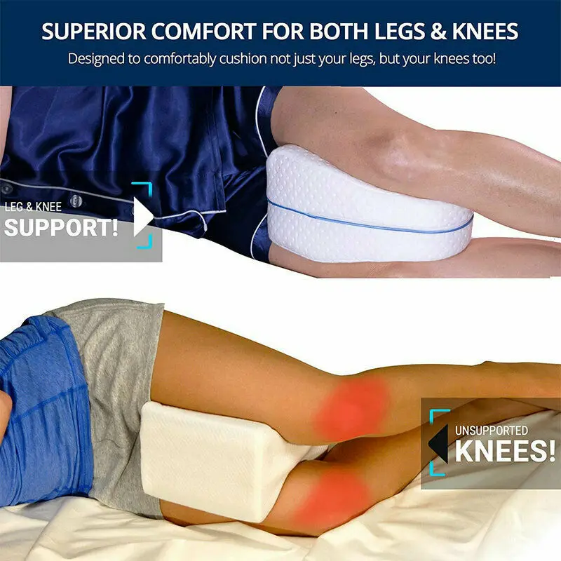 Ортопедическая подушка для ног из хлопка с эффектом памяти для сна, Ортопедическая подушка для ног в суставах спины и бедер, подушка для ног с эффектом памяти