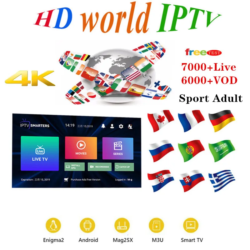 IP ТВ M3u Франция IP ТВ подписка HD ТВ Код IP ТВ арабский Бельгии Нидерланды для Android ТВ коробка Mag250 Enigma2 M3u IP ТВ HD ТВ