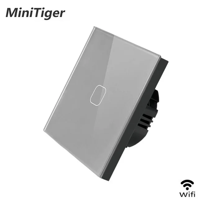 Умный сенсорный выключатель Minitiger ЕС/Великобритания Wi Fi с дистанционным