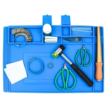 

Jewelry Tools Ring Enlarger Stick Mandrel Handle Hammers Ring Sizer Finger Measuring Stick Jewelry Polishing Cloth