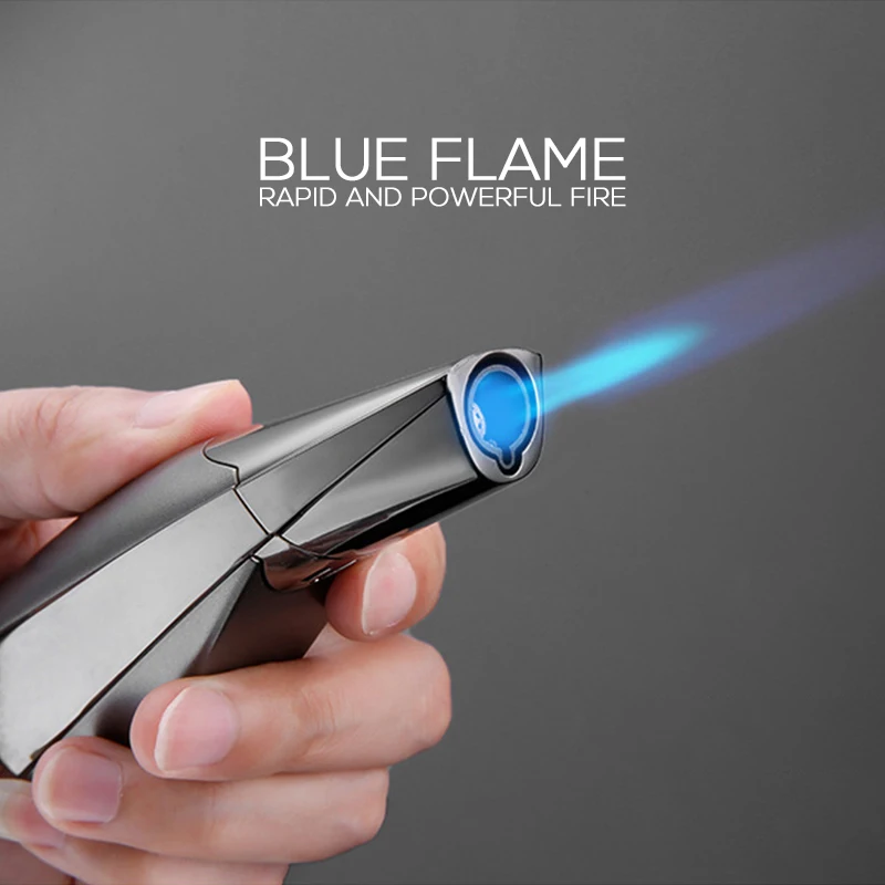Cigarette Lighter JOBON Fashion Cigar Jet Lighter Blue Flame Windproof Refillable Gift for Friend