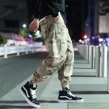 

Track Pants Men Streetwear Mens Joggers Pants Harem Mens Pants Hip Hop Tactical 2019 Autumn Plus Size Cargo Casual