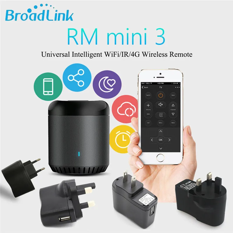 Универсальный мини пульт дистанционного управления Broadlink RM4C Mini 3 IR Wi Fi