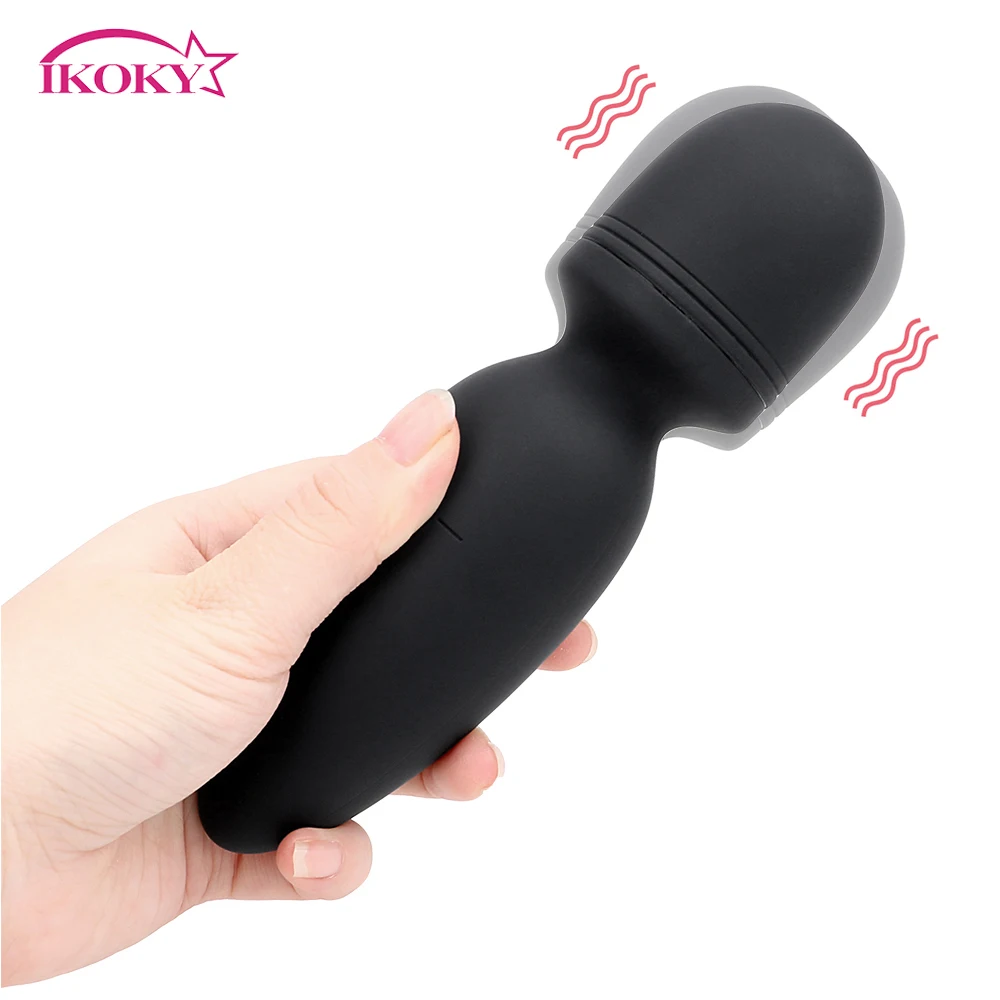IKOKY Powerful G-spot Massage Clitoral Stimulator USB Charge AV Magic Wand 5 Speed Sex Toys for Women Oral Clit Vibrator | Красота и