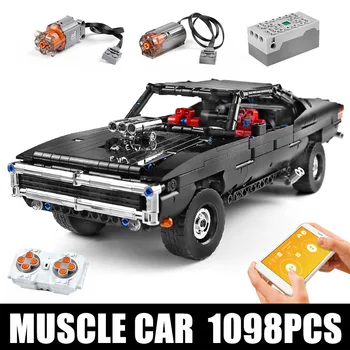 

Yeshin App Motorized 42111 Technic Car Compatible With MOC-17750 Ultimate Muscle Car Model Building Blocks Kids Christmas Gifts