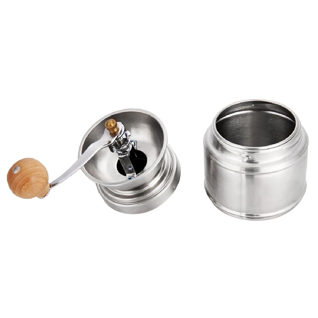 Metal Coffee Grinder Mill Manual Ceramic Burr Hand Grinding Dry Herbs/Spices