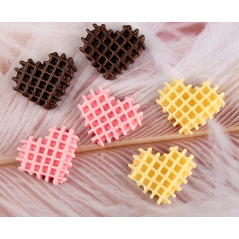 

10Pcs Love Biscuits Mobile Phone Shell Crystal Mud DIY Lizun Modeling Clay Plasticine Toy For Kids Slime Supplies Filler