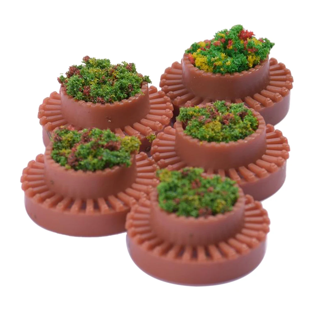 Mini Park Landscape Scenery Bonsai 1:50 Scale Green Plants Decoratives Decor