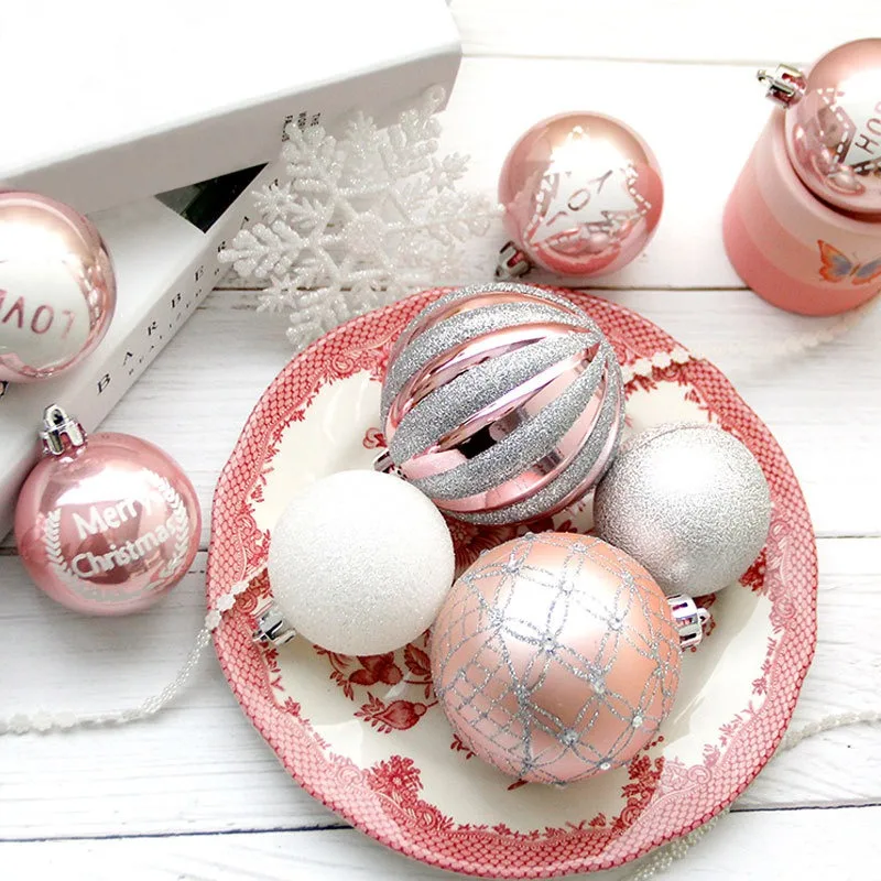 

4PCS Christmas Balls Glittering Decorative Hanging Ornaments Christmas Baubles Xmas Tree Pendants Party Decorations Kerstballen