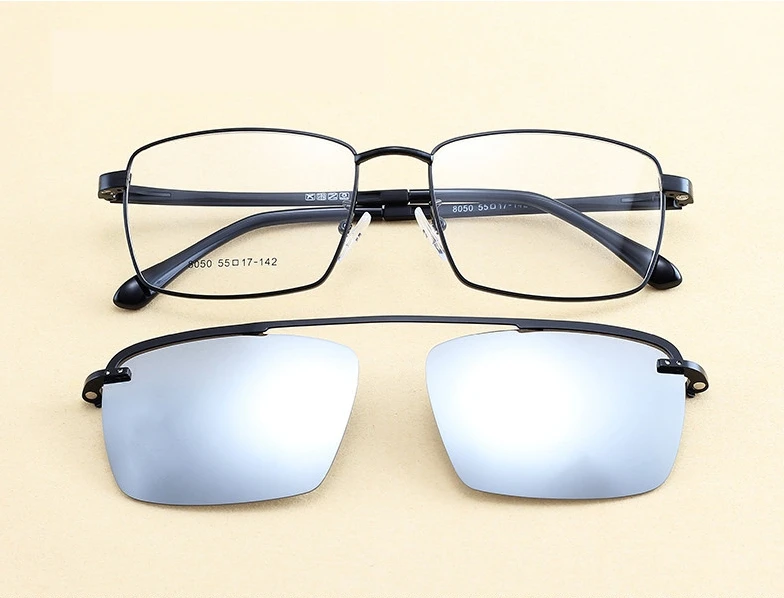 47188 Модные поляризованные солнцезащитные очки с магнитными зажимами для мужчин и женщин UV400