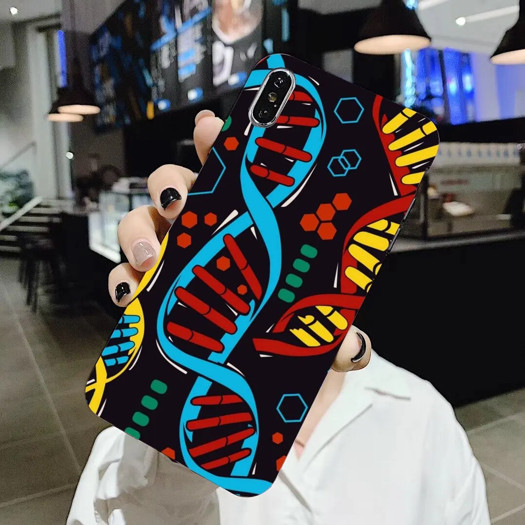 DNA Science Illustration For Xiaomi Mi A1 A2 A3 5X 6X 8 9 9t Lite SE Pro Max Mix 1 2 3 2S Sweet Silicone Phone Case | Мобильные
