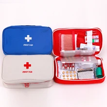 Kit de premiers secours Portable en plein air, grand sac d'urgence, boîte médicale, rouge/bleu/gris, pour maison, voiture, Camping en plein air