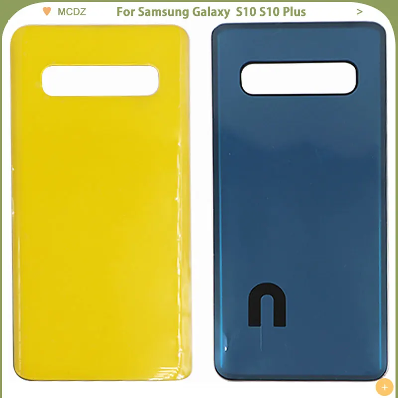 Новая Крышка батарейного отсека S10 для Samsung Galaxy Plus S10E Задняя стеклянная панель