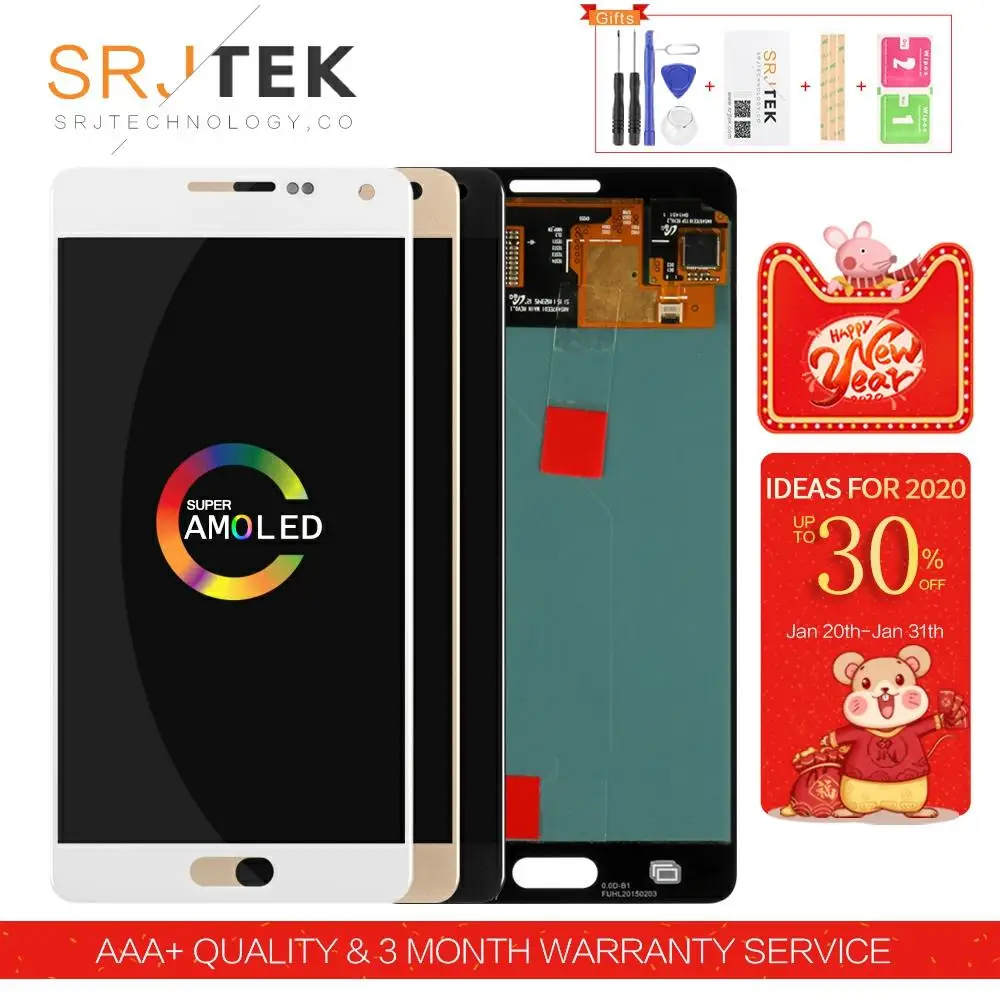 Koop Voor Samsung Galaxy A5 2015 A500 Lcd A500F Display Touch Digitizer Sensor Glas Montage Voor Samsung A5 2015 Lcd A500FU a500H