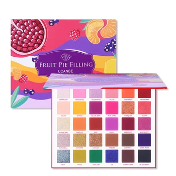 

30 Colors Beauty Glazed Eyeshadow Makeup Palette Fruit High Pigmented Shimmer Eye Shadow Make up Cosmetics Tools Maquillaje