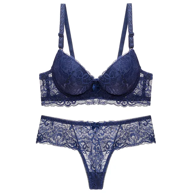 WSSBK B C Cup Women Bra Set Intimates Lace Thongs Underwear Set Solid Sexy  Bra and Panty Sets (Color : Blue, Size : 85B) : : Clothing, Shoes  & Accessories