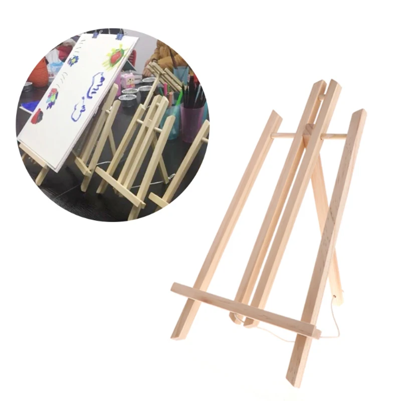 

Wood Easel Advertisement Exhibition Display Shelf Holder Studio Painting Stand