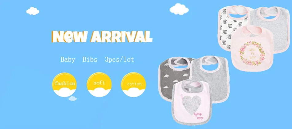 Honeyzone 3 шт./лот детские нагрудники Bebe прорезывание зубов слюни хлопок бандана младенческой треугольник полотенце новорожденный малыш вещи