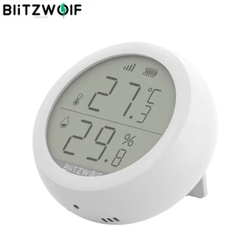 

BlitzWolf BW-IS4 ZigBee LCD Screen Smart Home Temperature Humidity Sensor Thermometer Hygrometer Smart Remote Control Sensor