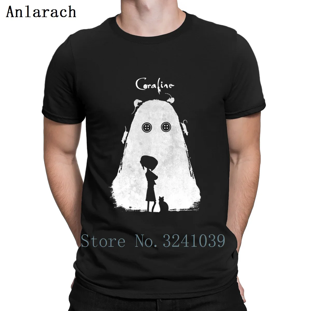 Футболка для влюбленных из фильма Coraline футболка с графическим рисунком Размеры