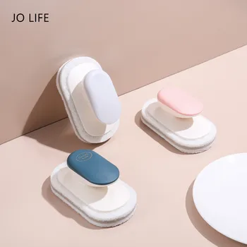 

JO LIFE Handle Sponge Cleaning Brush Kitchen Bathroom Wash Pot Scouring Pad Multifunctional Cleaner Brush