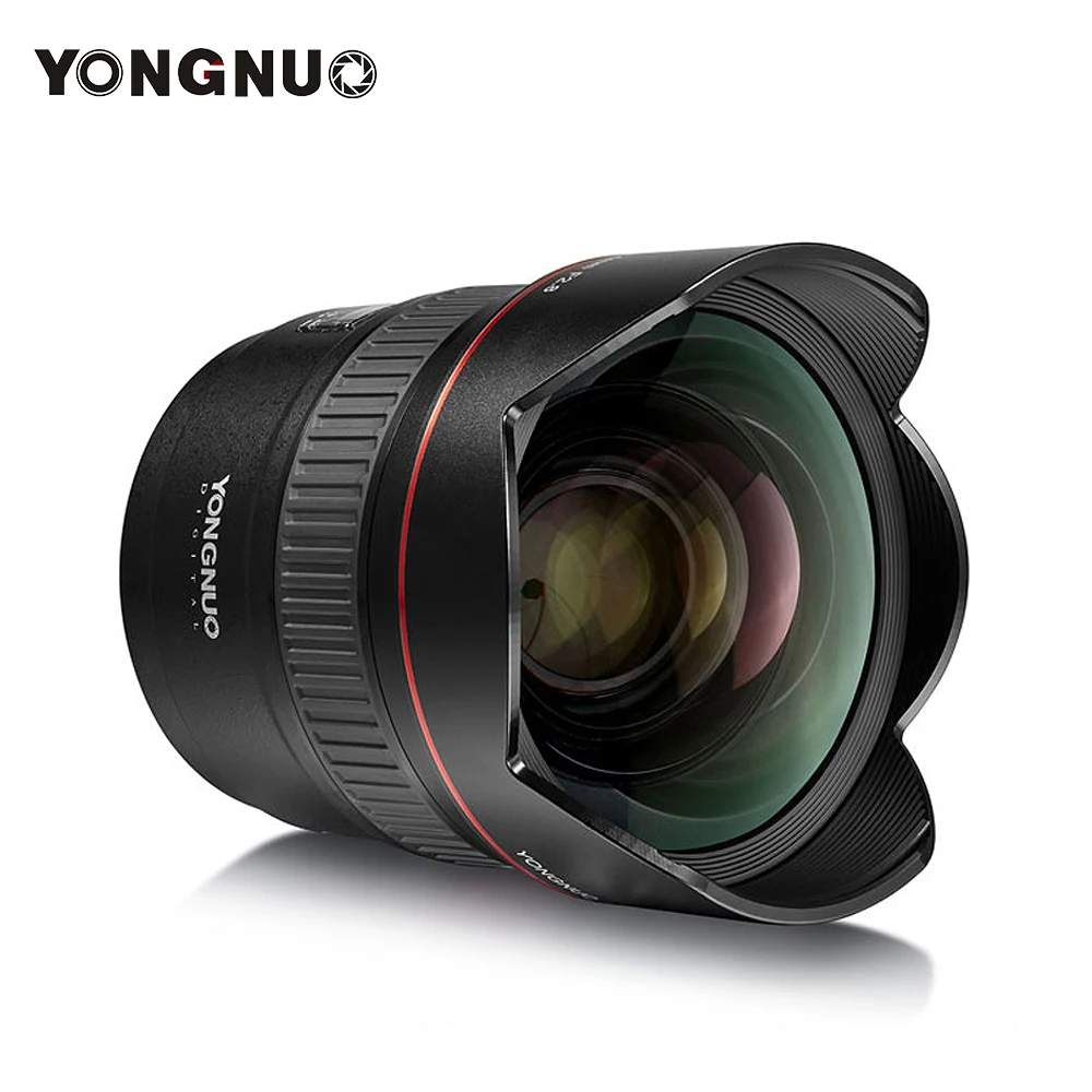 

YONGNUO YN14mm F2.8 Lens Ultra-wide Angle Prime Camera Lens Auto/Manual Focus 114 Diagonal Angle Lens for Canon DSLR Camera