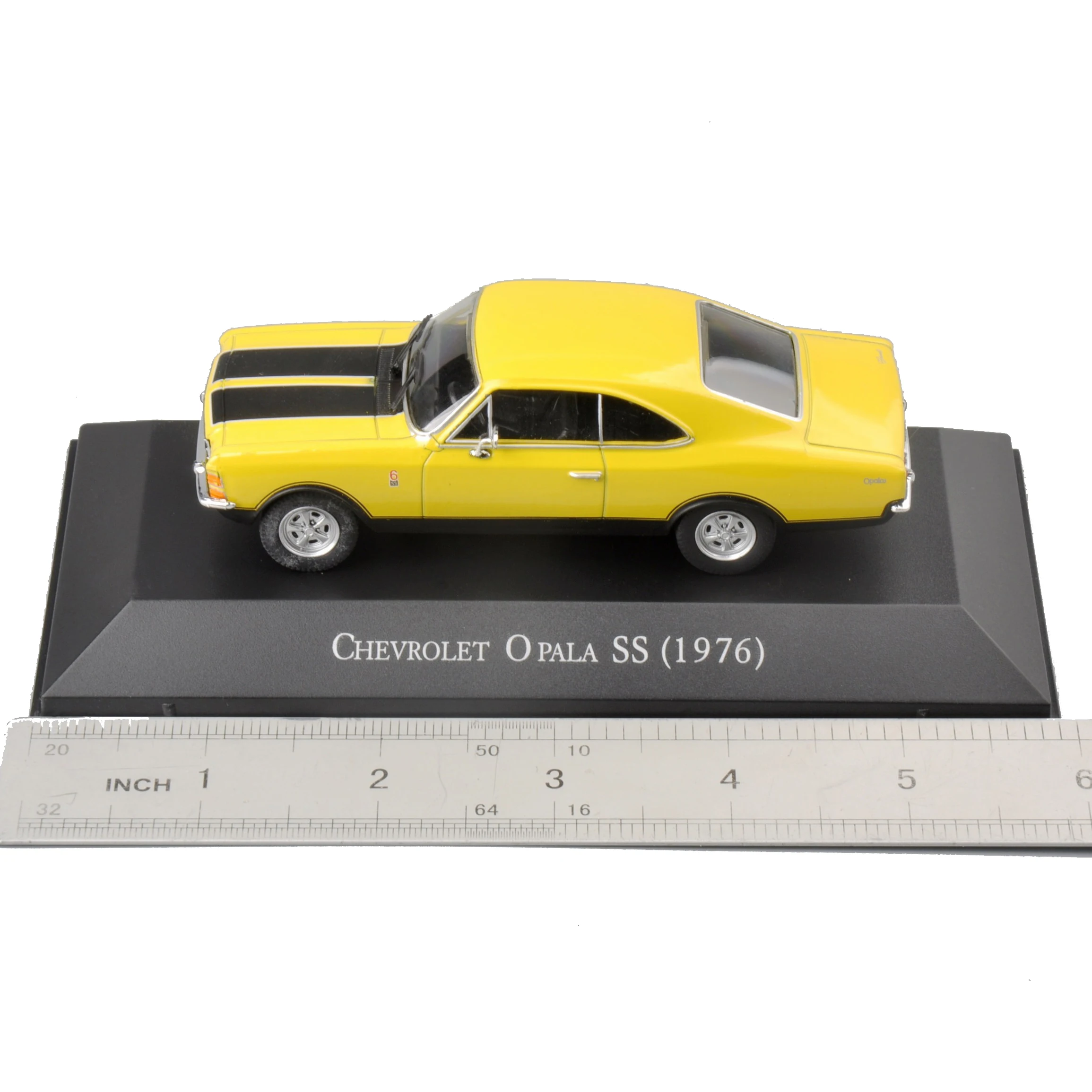 Модель классического автомобиля Atlas 1:43 желтая модель Chevrolet Opala SS 1976 литые