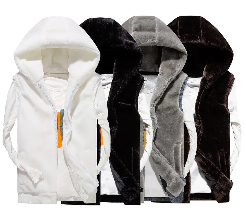 Bri 2021 New winter Autumn men Sleeveless Faux Fur Jacket for Men Fashion Warm Hooded Male Winter Vest Waistcoat Mens Vests Bri 2021 New winter Autumn men Sleeveless Faux Fur Jacket for Men Fashion Warm Hooded Male Winter Vest Waistcoat Mens Vests