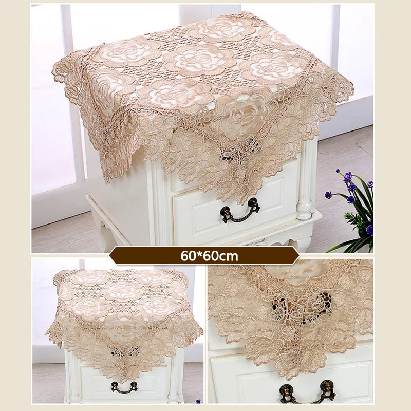 Xmas Runner Table Tablecloth Home Party Decor Tea Dining Television Elegant Vintage Hollow