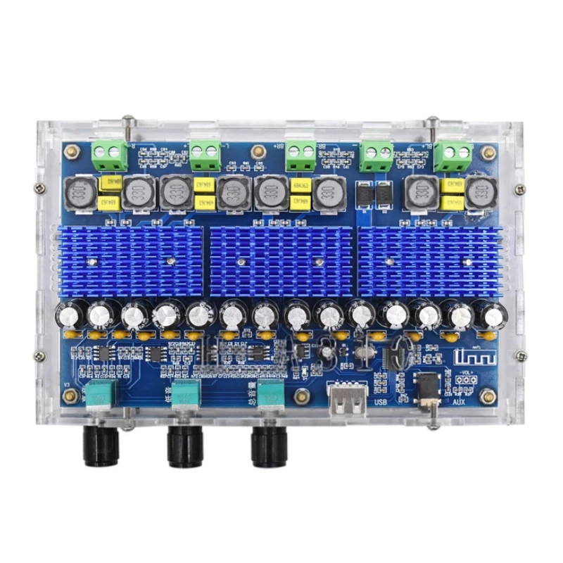 A310 Bluetooth 5 0 TPA3116 D2 цифровая плата усилителя мощности стерео 4 канала 50Wx2 + 100Wx2