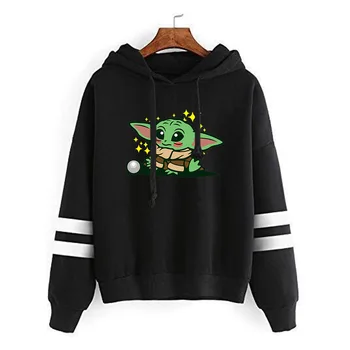 

2020 New Film Star Wars 9 The Rise Of Skywalker Cosplay Costume Hoodie Master Yoda Surrounding Adultman Woman Sweater Clothing