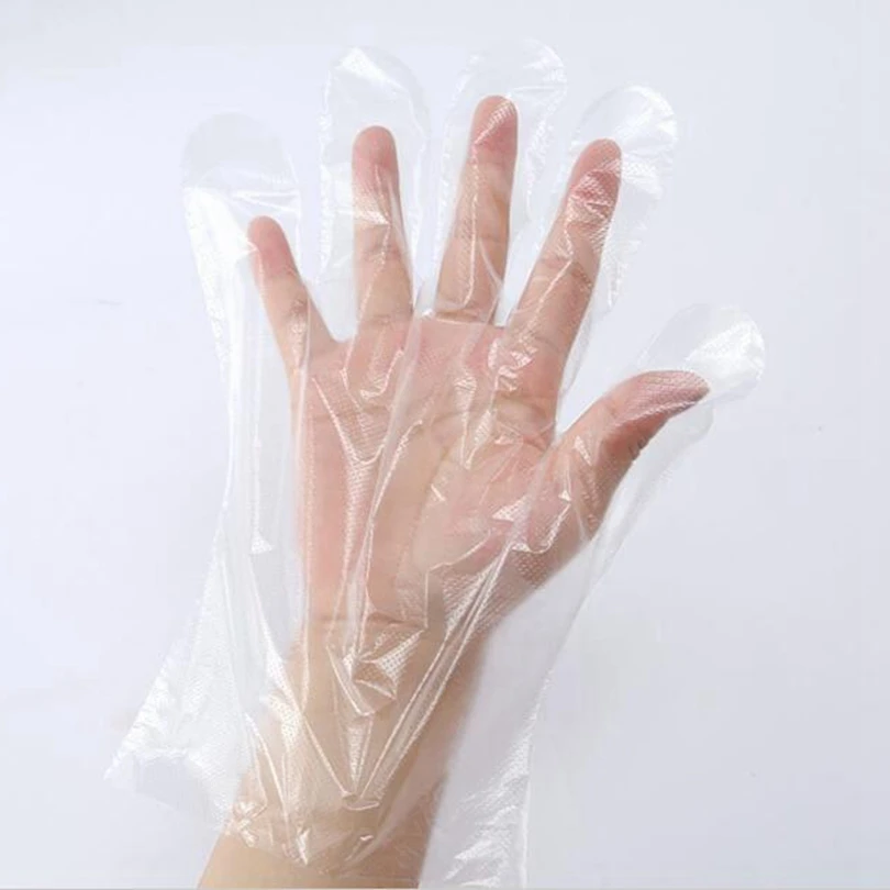60 шт./компл. пищевые пластиковые перчатки одноразовые для ресторана кухни
