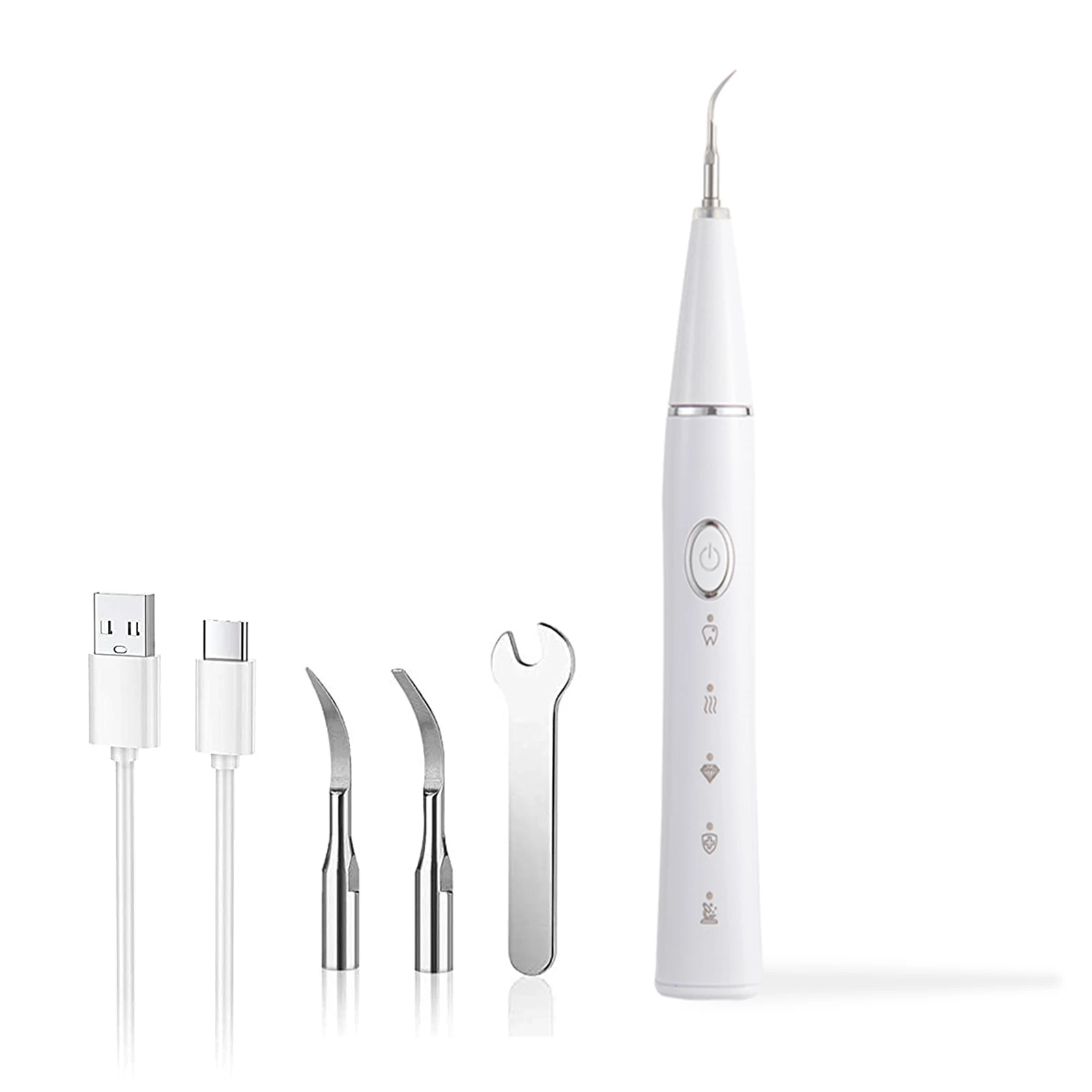 Electric Tooth Cleaner Smart Tartar Remover with LED Light Teeth Cleaning Kit for Calculus Stains Plaque Removal | Бытовая техника