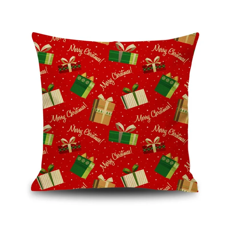 New Christmas Pillowcase Home Sofa Car Back cushion pillow case christmas pillow pillow cover - Цвет: G-PSD254