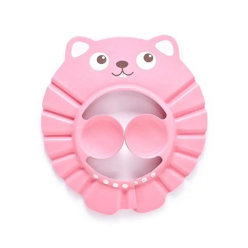 

Cute Baby Shampoo Cap With Cartoon Funy Pattern Kids Bath Adjustable Baby Infant Shower Waterproof Cap Drop Ship
